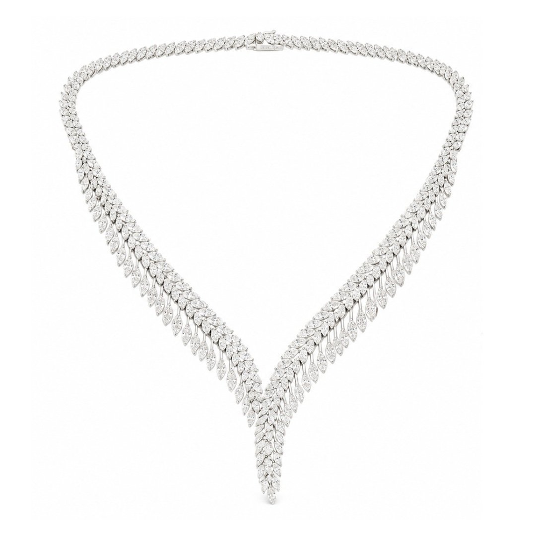 Elara Diamond Cascade Necklace